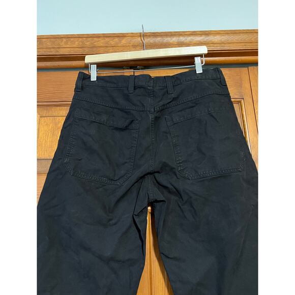 NWT Madewell Men's The Relaxed Utility Straight Pant Canvas Jet Black Size 33x30 - Picture 8 of 15